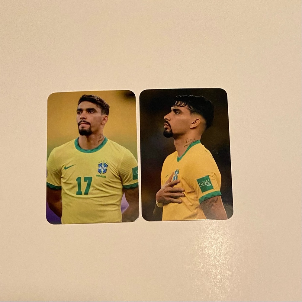 Lucas Paqueta photocard set 2x3 inches